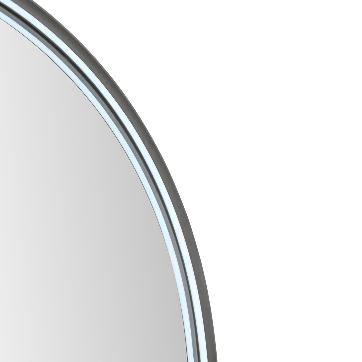 Miroir Led Ovale Aloni Chauffant (100x50cm) Noir Mat – Image 3