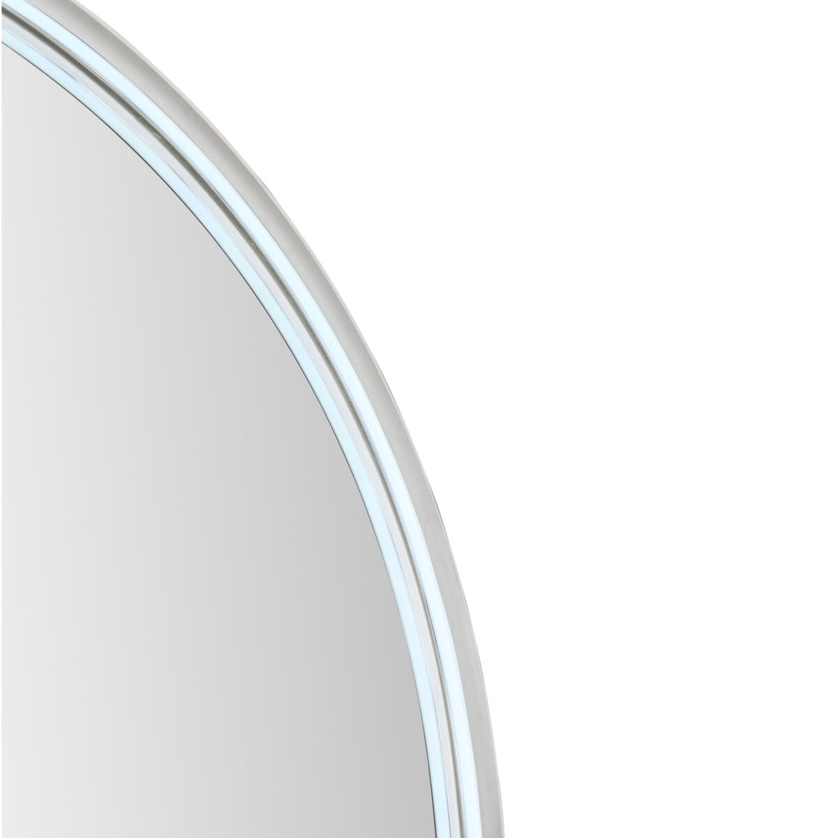 Miroir Led Ovale Aloni Chauffant (100x50cm) Acier Inoxydable Brossé – Image 6