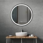 ERFU MIRROR LED ANTI FOG Φ80CM BLACK FRAME - Image 6