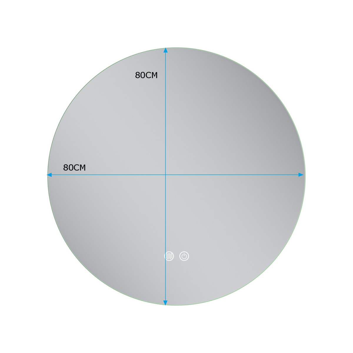 MIROIR ERFU LED ANTI BROUILLARD Φ80CM – Image 8