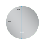 ERFU MIRROR LED ANTI FOG Φ60CM - Image 9