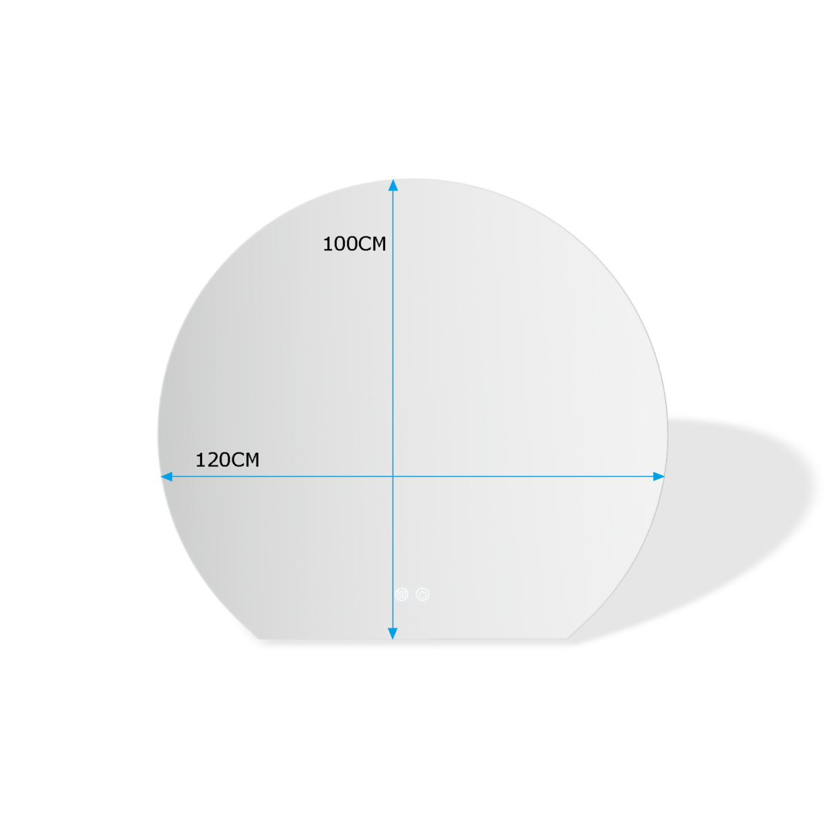 Erfu Miroir Led Anti Brouillard L120xh100cm – Image 8