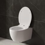 ALONI PREMIUM TOILET SEAT - SLIM DESIGN - SOFT CLOSE - QUICK RELEASE - TOPFIX - DUROPLAST - RVS HINGES - GLOSSY WHITE - Afbeelding 5