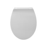 ALONI PREMIUM TOILET SEAT - SLIM DESIGN - SOFT CLOSE - QUICK RELEASE - TOPFIX - DUROPLAST - RVS HINGES - GLOSSY WHITE - Afbeelding 2