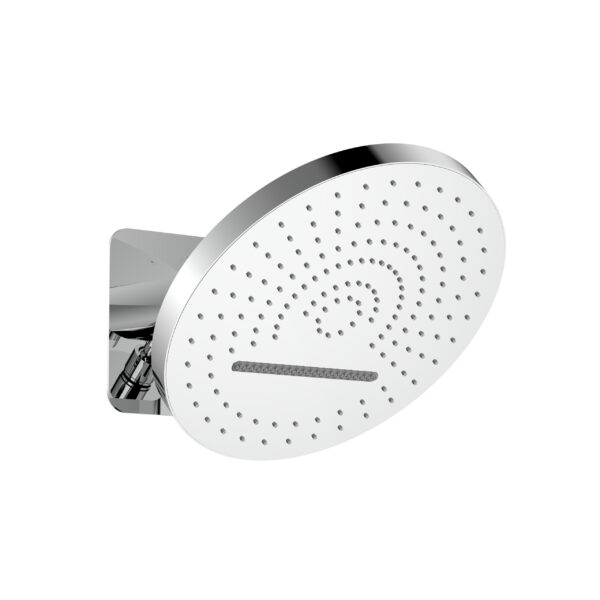 DOUCHE DE TÊTE UNIFORMA TROPICAL RAIN XL - 2 FONCTIONS - MONTAGE MURAL - AVEC BOÎTIER ENCASTRÉ - 32 CM - Chrome