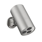 UNIFORMA OVERHEAD SHOWER CYLINDER – 1 SPRAY SETTING – WALL MOUNT – 8X15 CM – BRUSHED Acier inoxydable