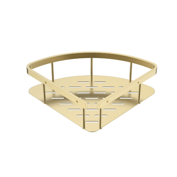 PANIER DE DOUCHE UNIFORMA - MODÈLE D'ANGLE - 22X7X22CM - OR BROSSÉ (PVD)