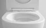 ALONI PRO WALL-HUNG TOILET – TORNADO FLUSH – RIMLESS – WITH SEAT – DUROPLAST – SOFT CLOSE – QUICK RELEASE – COMPACT 49 cm – 36X32X49 cm – MAT WIT - Afbeelding 6