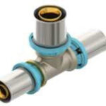 Erfu Multi-layer crimp tee 20 mm x 20 mm x 20 mm â press fitting DVGW certified, multi-profile U/H/TH